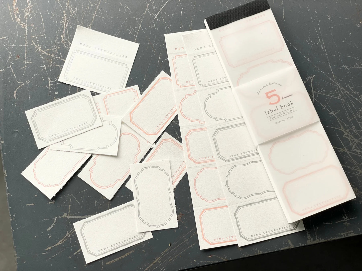 Limited Edition Letterpress 5 Patterns Label Book
