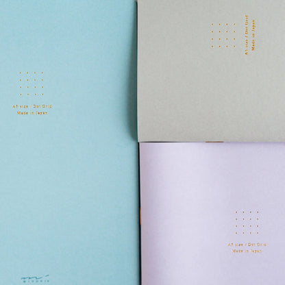 A5 SIZE COLOR NOTEBOOK -DOT GRID "GRAY"