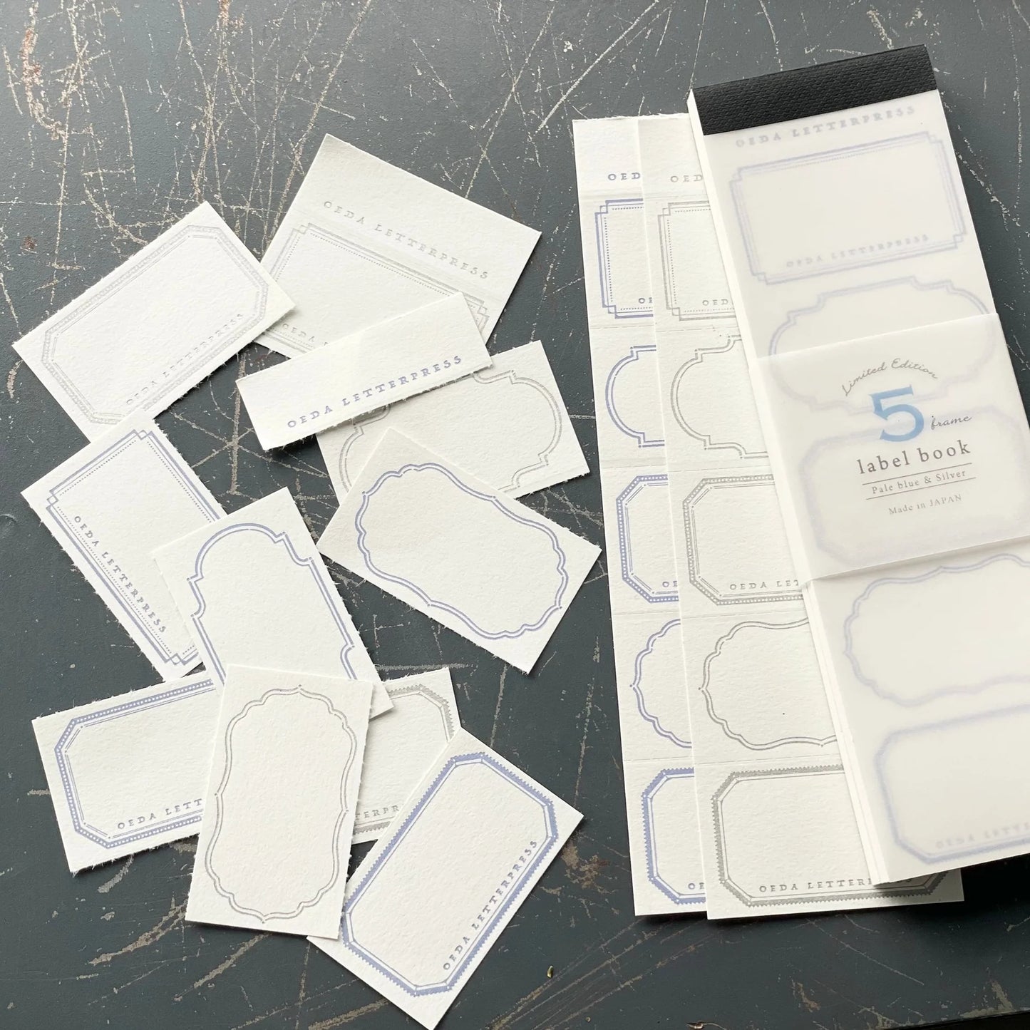 Limited Edition Letterpress 5 Patterns Label Book